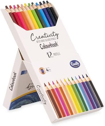 Colourbook Creativity - Stand Box da 12 Matite A Pastello Colorate