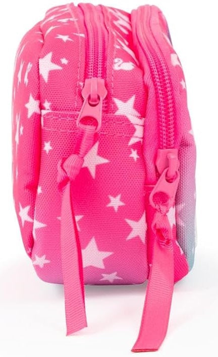 Barbie - Maxi Bustina Portapenne Scuola Barbie, 2 Zip