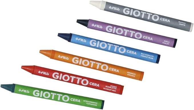 Giotto - Pastelli a Cera in Astuccio da 24 Colori