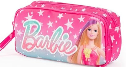 Barbie - Maxi Bustina Portapenne Scuola Barbie, 2 Zip