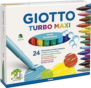 GIOTTO Turbo Maxi 24 Pennarelli, Multicolore