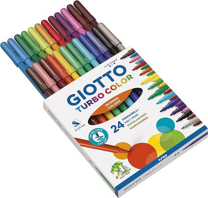 Giotto Turbo Color 24 Pennarelli Punta Fine