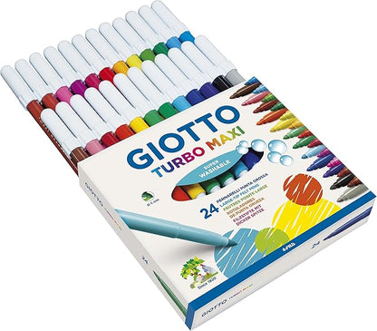 GIOTTO Turbo Maxi 24 Pennarelli, Multicolore