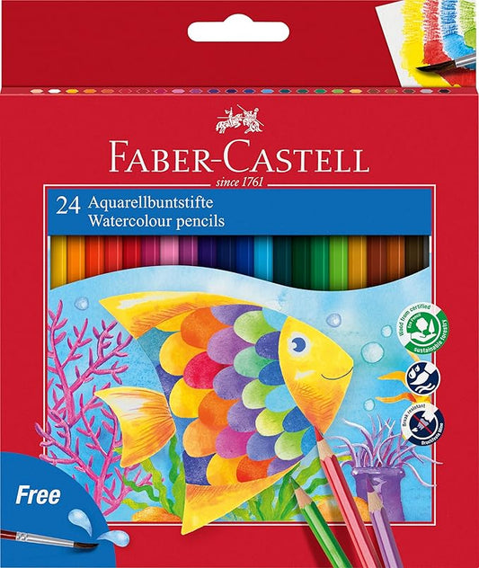 FABER CASTELL 24 MATITE ACQUERELLABILI