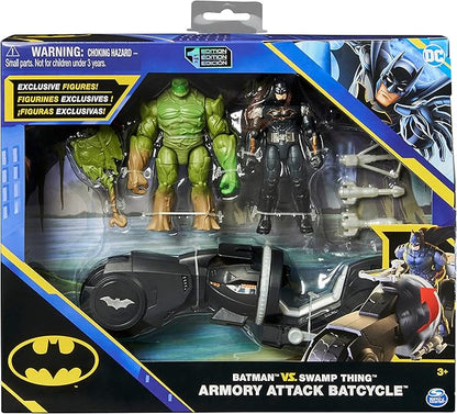 BATMAN DC Comics, vs. Swamp Thing Armoury Attack Batcycle