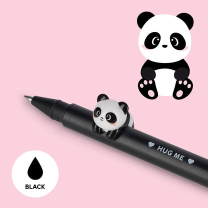 Penna Gel con Panda decorativo della famiglia Lovely Friends