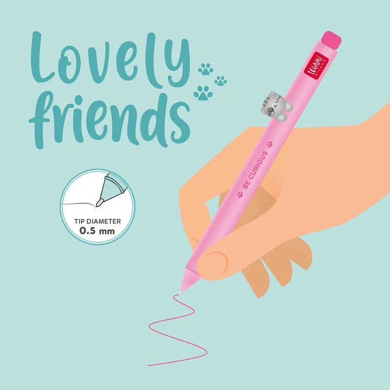 Penna Gel con Kitty decorativo della famiglia Lovely Friends