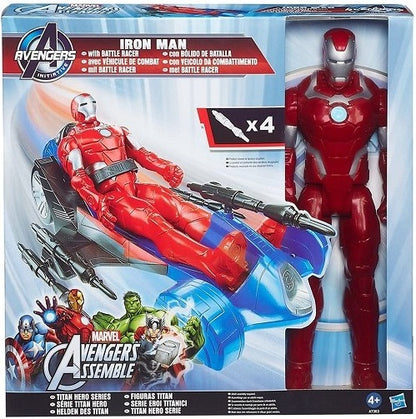 AVENGERS IRON MAN 30 CM CON VEICOLO HASBRO